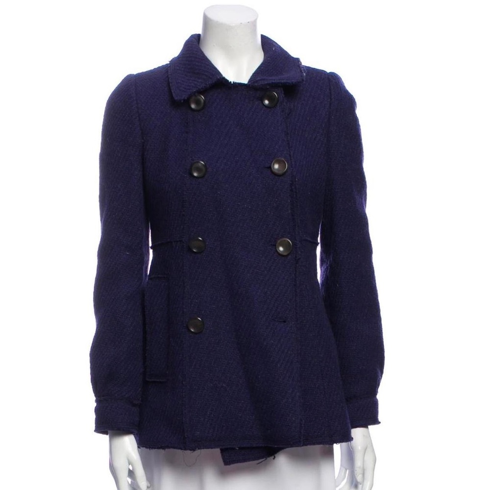 Vintage Marc Jacobs navy blue wool coat